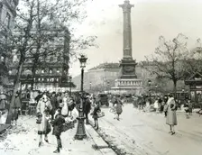 Place de La Bastille, 1925-1941. Creator: Eugene Galien-Laloue