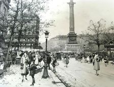 Place de La Bastille, 1925-1941. Creator: Eugene Galien-Laloue