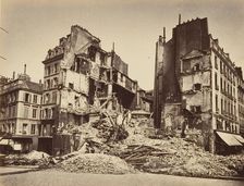 Place de la Bastille, Burned, 1871. Creator: Alphonse J. Liébert