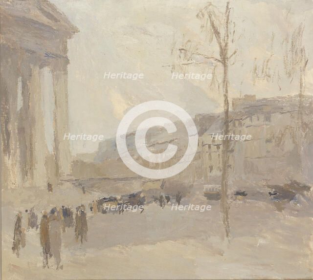 Place de la Madeleine no. I, ca. 1910. Creator: Frank Edwin Scott.
