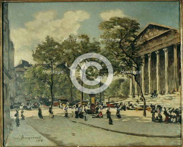 Place de la Madeleine in 1912, 1912. Creator: Louis Braquaval.