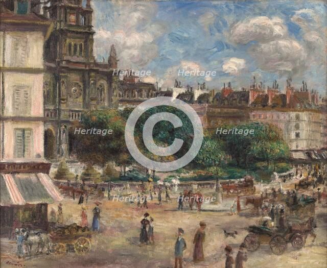 Place de la Trinité in Paris, 1893. Creator: Renoir, Pierre Auguste (1841-1919).
