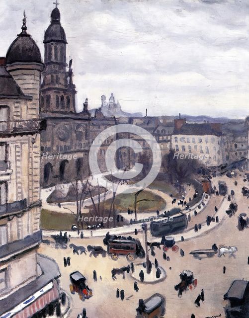 Place de la Trinité in Paris, 1911. Creator: Albert Marquet.