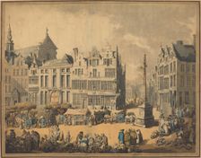 Place de Meir at Antwerp, 1797. Creator: Thomas Rowlandson