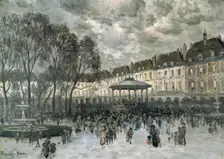 Place de Vosges, Paris, day of a Concert late 19th/early 20th century. Artist: Frank Myers Boggs