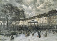 Place de Vosges, Paris, day of a Concert late 19th/early 20th century. Artist: Frank Myers Boggs