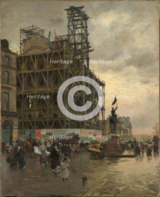 Place des Pyramides, 1875. Creator: De Nittis, Giuseppe (1846-1884).