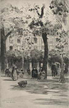 Place des Vosges 1915. Artist: Frank Milton Armington