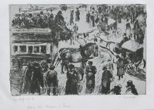 Place du Havre, à Paris, c1897. Artist: Camille Pissarro