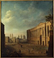 Place du Louvre and colonnade, around 1810. Creator: Unknown