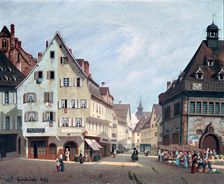 Place Du Marche-Aux-Fruits, Colmar 1875. Artist: Michel Hertrich