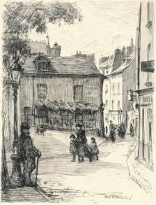 Place du Tertre, Montmartre 1915. Artist: Frank Milton Armington