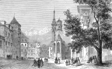 Place of the old Chateau in Stuttgard; From Alsace to the Hartz 1975. Creator: Unknown