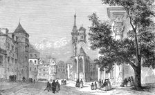 Place of the old Chateau in Stuttgard; From Alsace to the Hartz 1975. Creator: Unknown