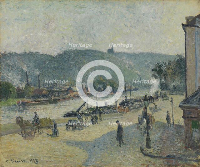 Place Lafayette, Rouen, 1883. Creator: Pissarro, Camille (1830-1903).