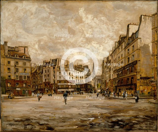 Place Maubert, in 1888, 1888. Creator: Unknown.