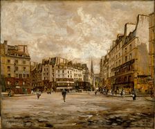 Place Maubert, in 1888, 1888. Creator: Unknown