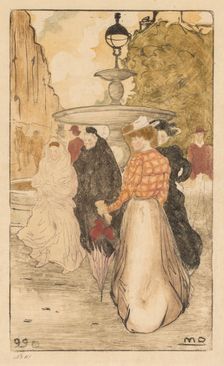 Place Saint Georges, 1899. Creator: Maurice Delcourt (French, 1877-1917)