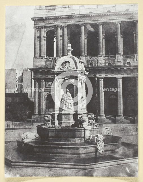Place Saint-Sulpice, 1842/50, printed 1965. Creator: Hippolyte Bayard.