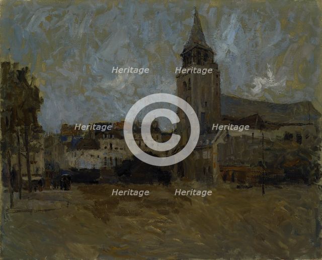 Place St. Germain des Pres, n.d. Creator: Frank Edwin Scott.