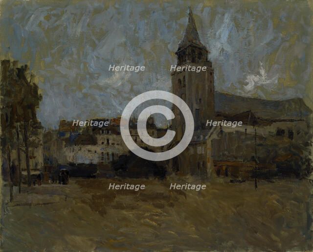 Place St. Germain des Pres, n.d. Creator: Frank Edwin Scott.