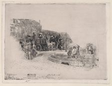 Place Pigalle in 1878, 1878-98. Creator: Felix Hilaire Buhot