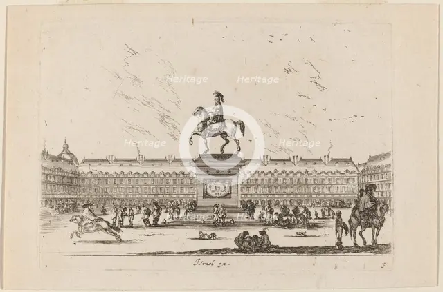 Place Royale, 1642. Creator: Stefano della Bella.