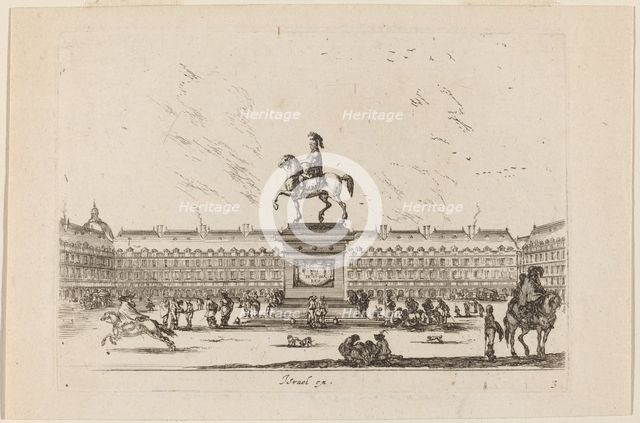 Place Royale, 1642. Creator: Stefano della Bella.