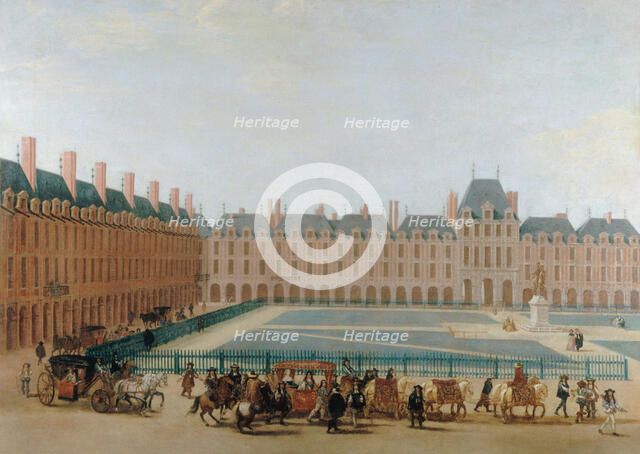 Place Royale, circa 1660; passage of the king's carriage. c1655 — 1665. Creator: Unknown.