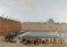 Place Royale, circa 1660; passage of the king's carriage. c1655 — 1665. Creator: Unknown