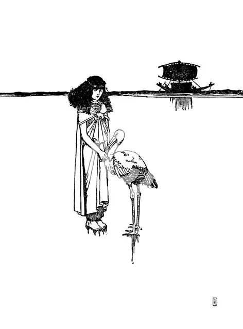 'Placed The Golden Circuit Around His Neck', c1930. Artist: W Heath Robinson.