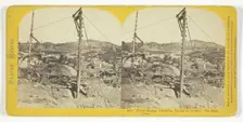 Placer Mining, Columbia, Tuolumne County. The Main Claim, 1866. Creator: Lawrence & Houseworth
