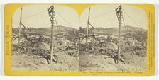 Placer Mining, Columbia, Tuolumne County. The Main Claim, 1866. Creator: Lawrence & Houseworth