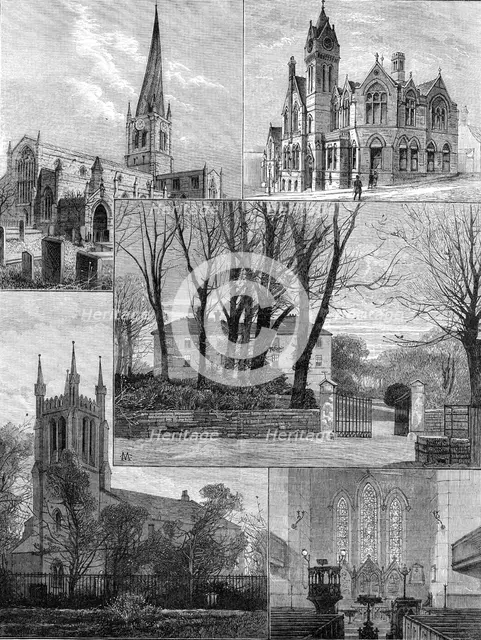[Places associated with] George Stephenson, the Father of Railways: 1881.  Creator: Unknown.