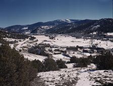 Placita, New Mexico, on the Rio Pueblo, 1943. Creator: John Collier