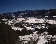 Placita, New Mexico, on the Rio Pueblo, 1943. Creator: John Collier