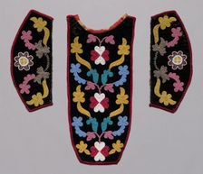 Placket and Cuffs, late 1800s. Creator: Unknown