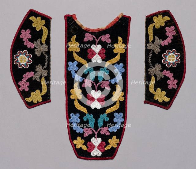 Placket and Cuffs, late 1800s. Creator: Unknown.