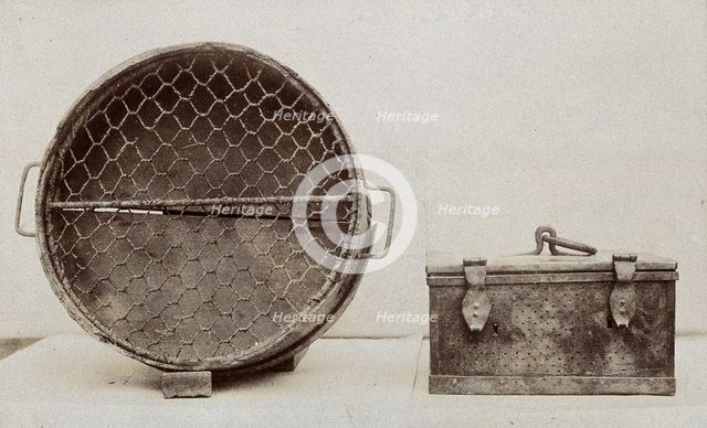 Plague apparatus from a lazaretto in Venice, two objects..., c1890s. Creator: Unknown.