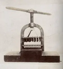 Plague apparatus from a lazaretto in Venice; a machine for disinfecting letters and papers, c1890s.. Creator: Unknown