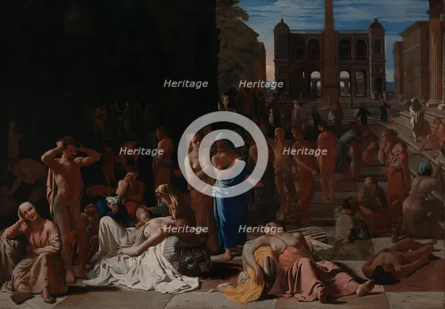 Plague in an Ancient City (image 1 of 2), between c1652 and c1654. Creator: Michiel Sweerts.