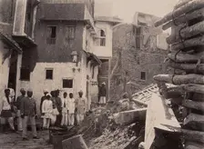 Plague-infected house which has been demolished, Karachi, India, 1897. Creator: Unknown