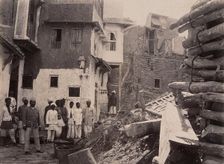 Plague-infected house which has been demolished, Karachi, India, 1897. Creator: Unknown
