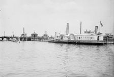 Plague Ship, which carries suspects to Hoffman Island, between c1910 and c1915. Creator: Bain News Service