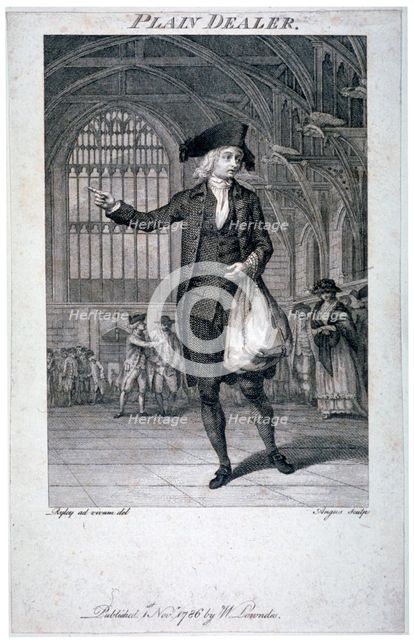 'Plain Dealer', 1786.                                      Artist: William Angus
