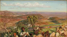 Plain of Esdraelon from the Heights above Nazareth, 1876. Artist: William Holman Hunt