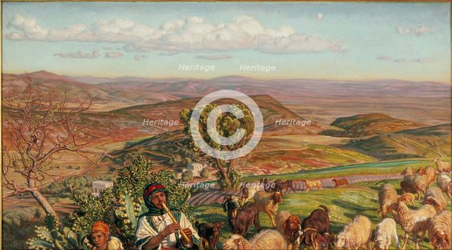 Plain of Esdraelon from the Heights above Nazareth, 1876. Artist: William Holman Hunt.