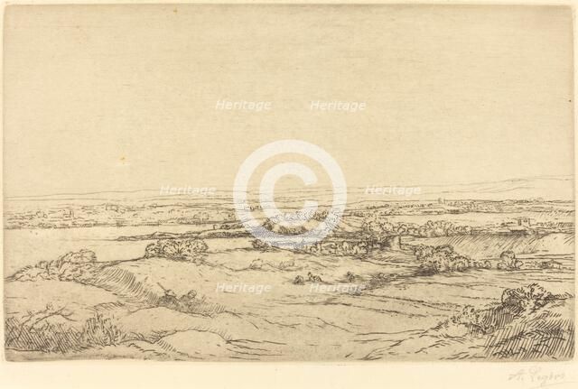 Plain near a Lake (La plaine pres du lac). Creator: Alphonse Legros.