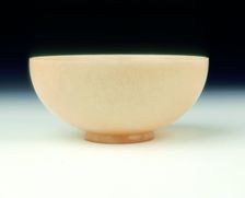Plain stone bowl of classic Jun shape, Southern Song or Yuan dynasty, China, 12th-14th century. Creator: Unknown