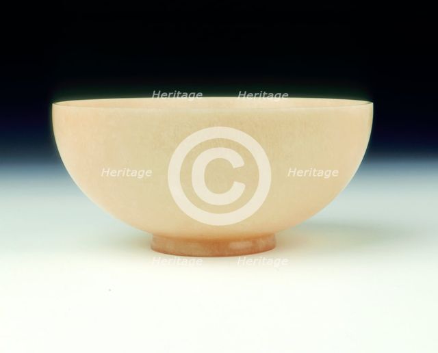 Plain stone bowl of classic Jun shape, Southern Song or Yuan dynasty, China, 12th-14th century. Creator: Unknown.